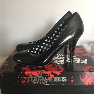 Fergalicious Black Patent Pumps size 7.5